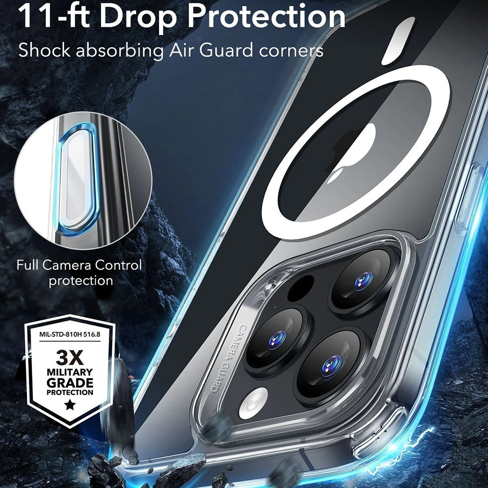 ESR - Classic Hybrid HaloLock - iPhone 16 Pro Max - Frosted Black