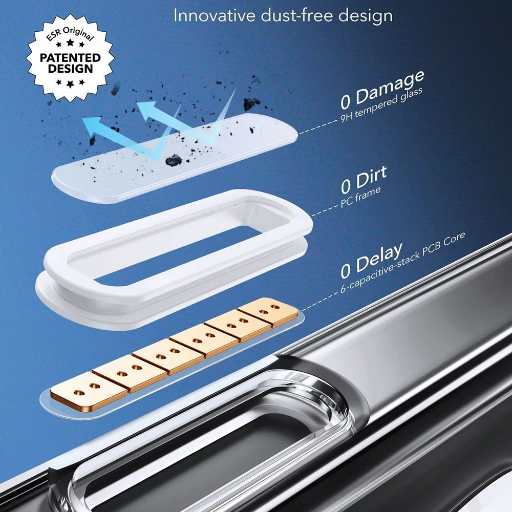 ESR - Classic Hybrid HaloLock - iPhone 16 Pro Max - Clear Black