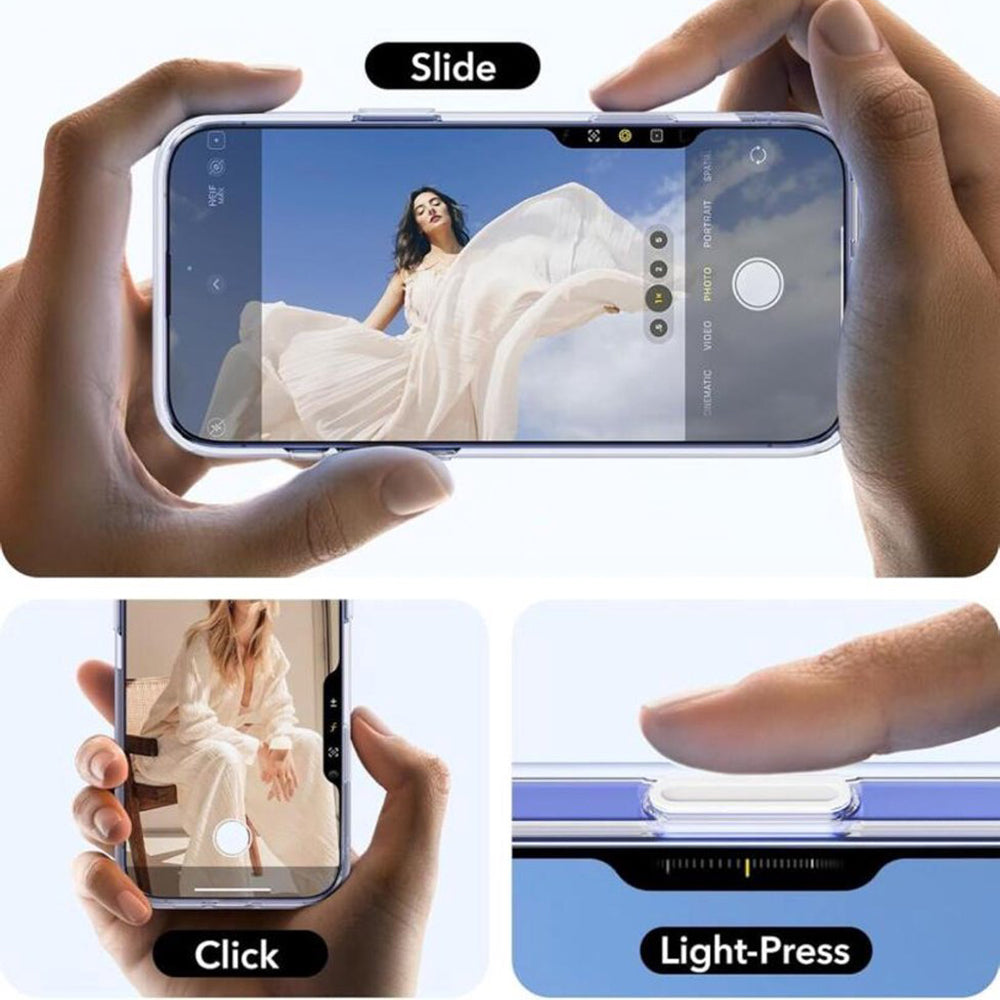 ESR - Classic Hybrid HaloLock Kickstand - iPhone 16 Plus - Clear