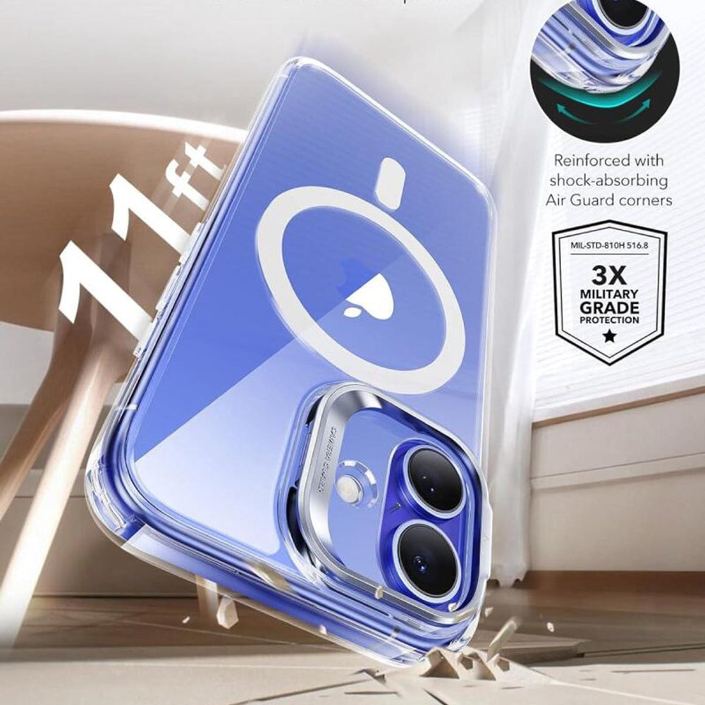 ESR - Classic Hybrid HaloLock Kickstand - iPhone 16 Plus - Clear