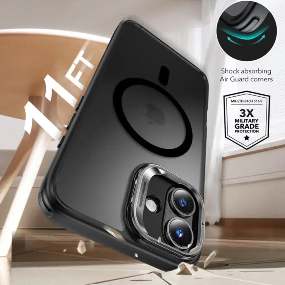 ESR - Classic Hybrid HaloLock Kickstand - iPhone 16 - Frosted Black