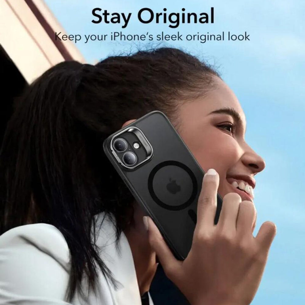 ESR - Classic Hybrid HaloLock Kickstand - iPhone 16 - Frosted Black
