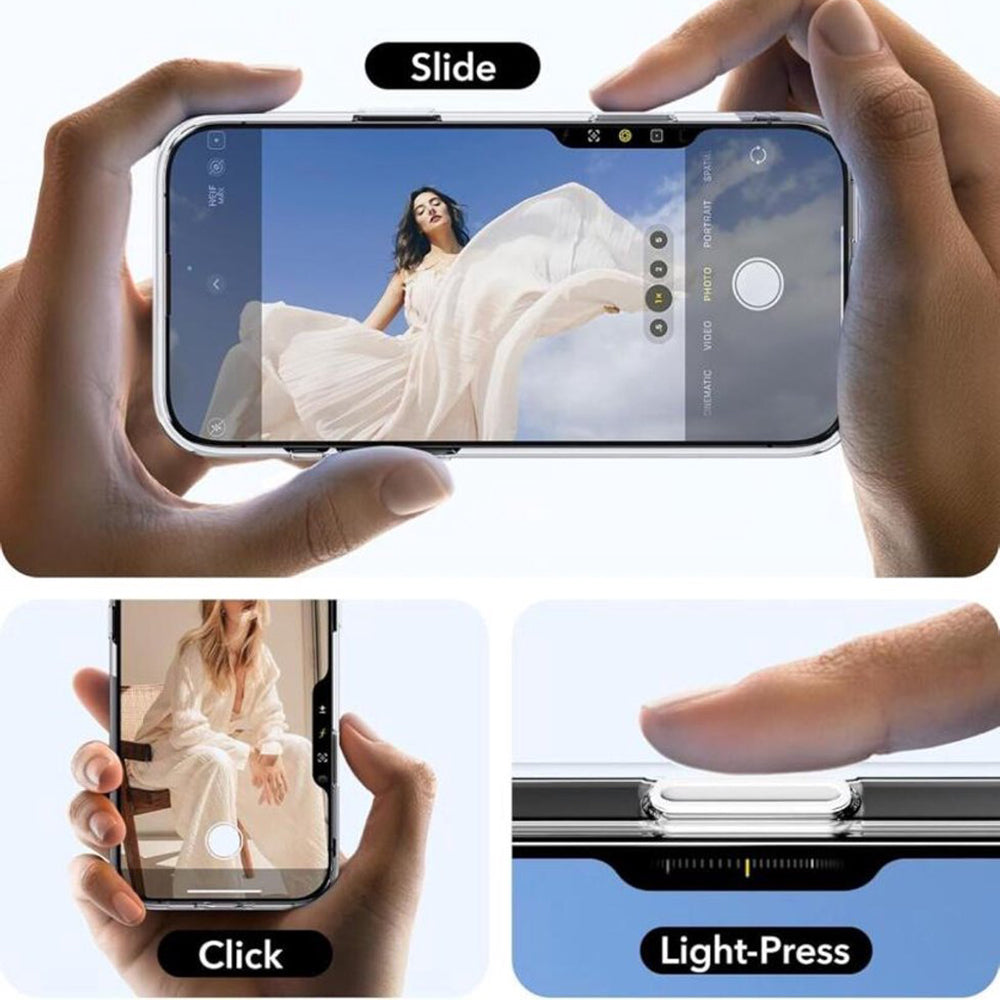 ESR - Classic Hybrid HaloLock Kickstand - iPhone 16 Pro - Frosted Black