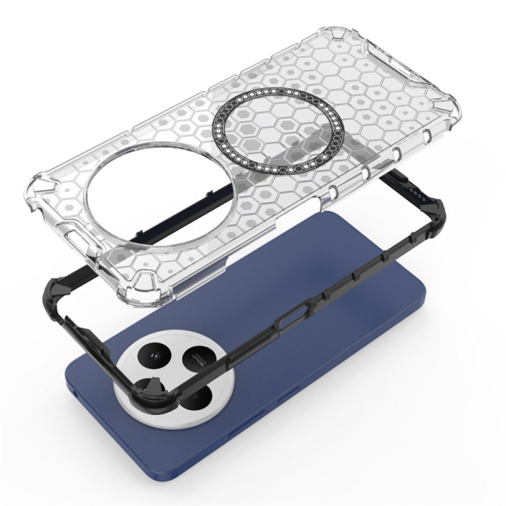 Techsuit - HoneyComb Shield MagSafe - Xiaomi Redmi 14C / Poco C75 - White