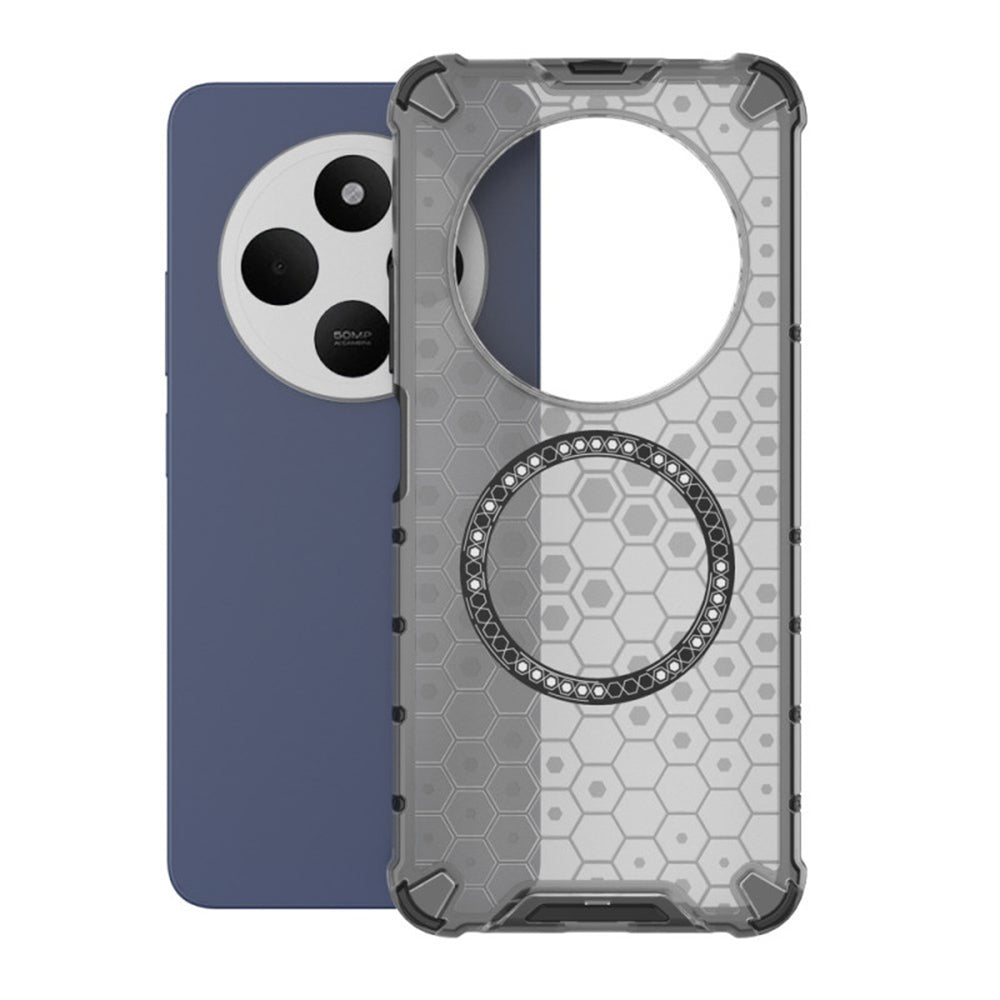 Techsuit - HoneyComb Shield MagSafe - Xiaomi Redmi 14C / Poco C75 - Black