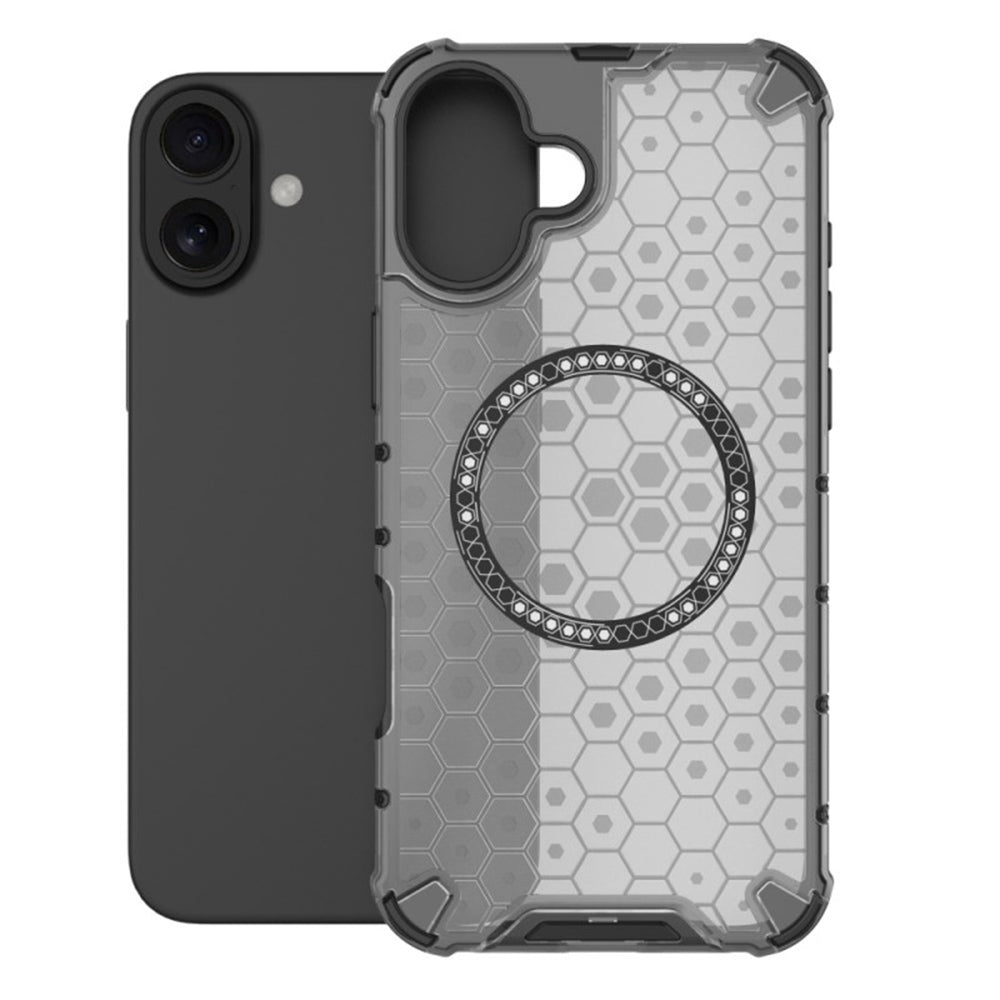 Techsuit - HoneyComb Shield MagSafe - iPhone 16 - Black