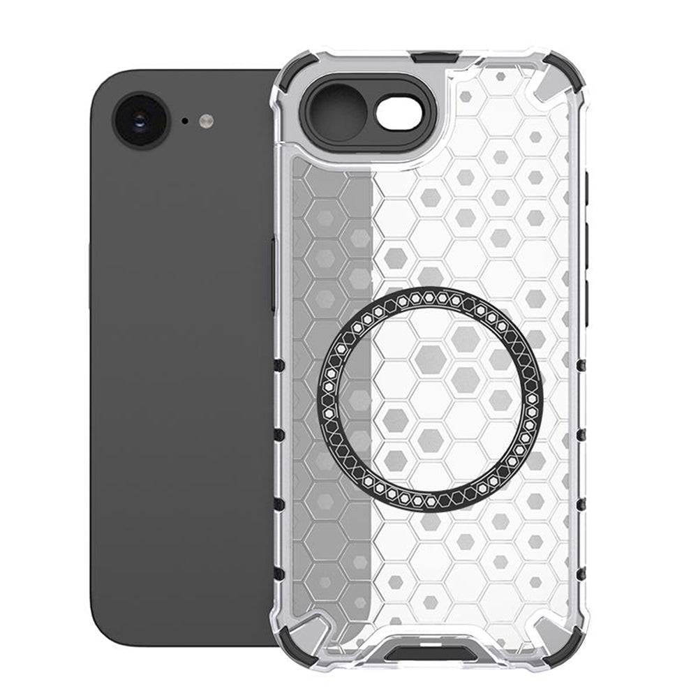 Techsuit - HoneyComb Shield MagSafe - iPhone 16e / iPhone 17e - White