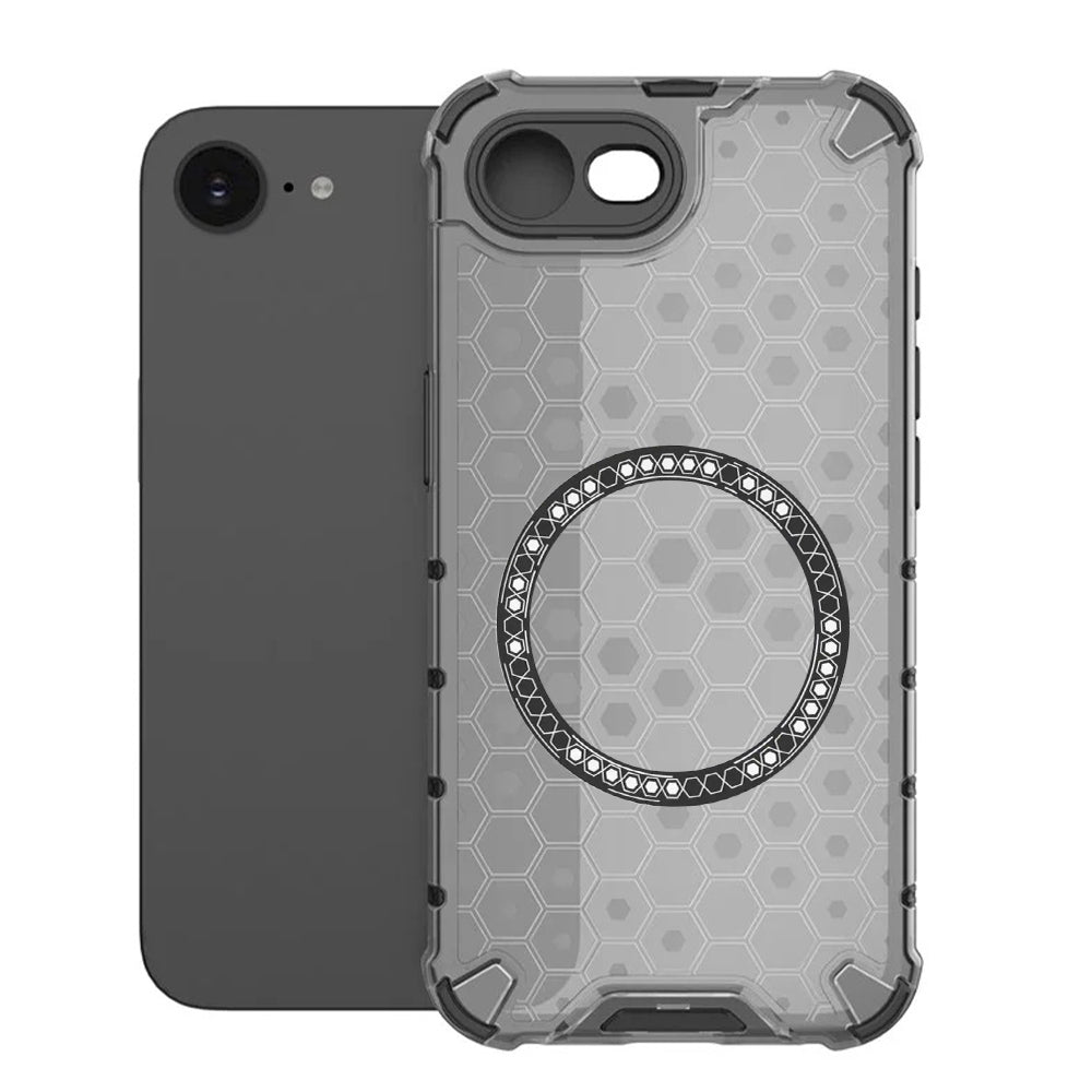 Techsuit - HoneyComb Shield MagSafe - iPhone 16e / iPhone 17e - Black