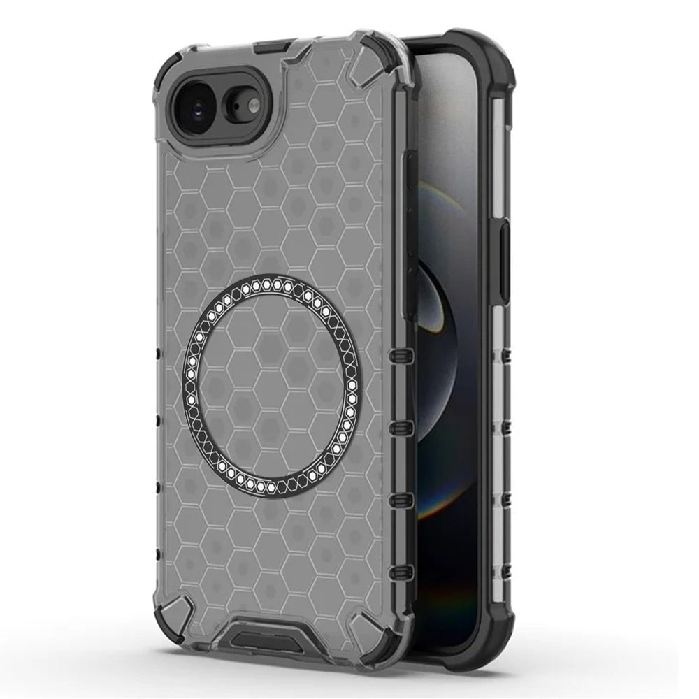 Techsuit - HoneyComb Shield MagSafe - iPhone 16e / iPhone 17e - Black