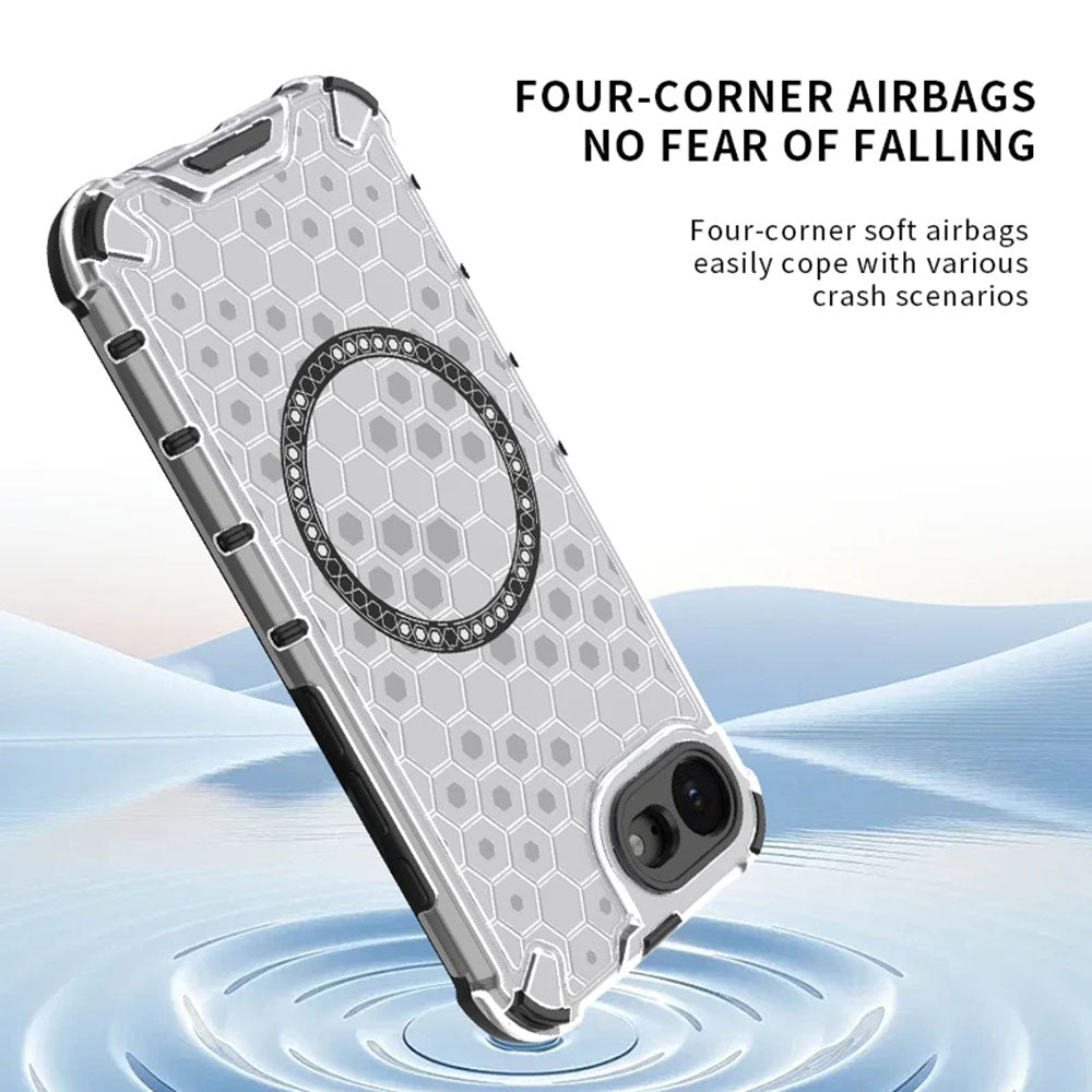 Techsuit - HoneyComb Shield MagSafe - iPhone 16e / iPhone 17e - Black