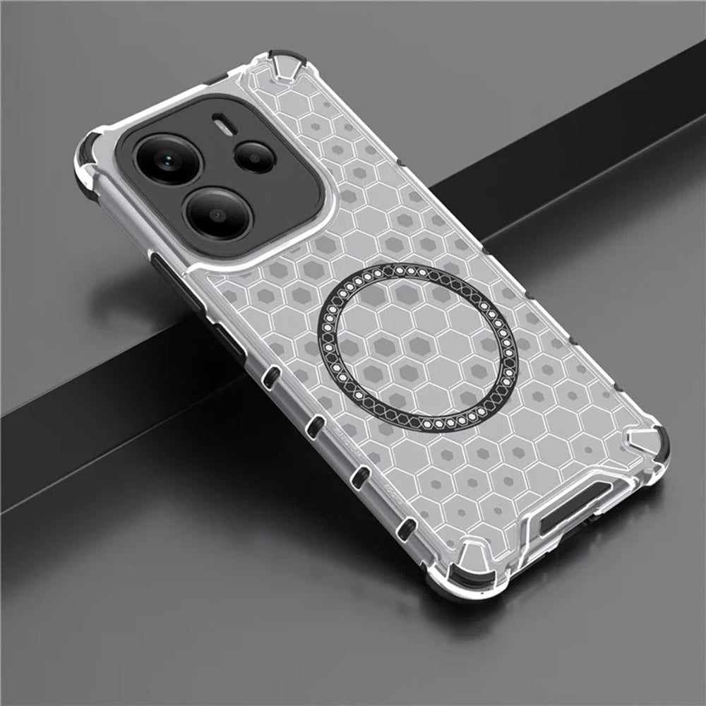 Techsuit - HoneyComb Shield MagSafe - iPhone 15 Pro - White