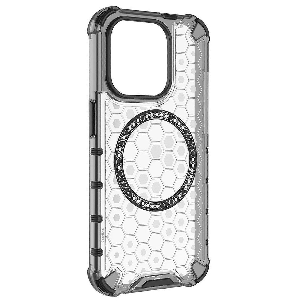 Techsuit - HoneyComb Shield MagSafe - iPhone 15 Pro Max - White