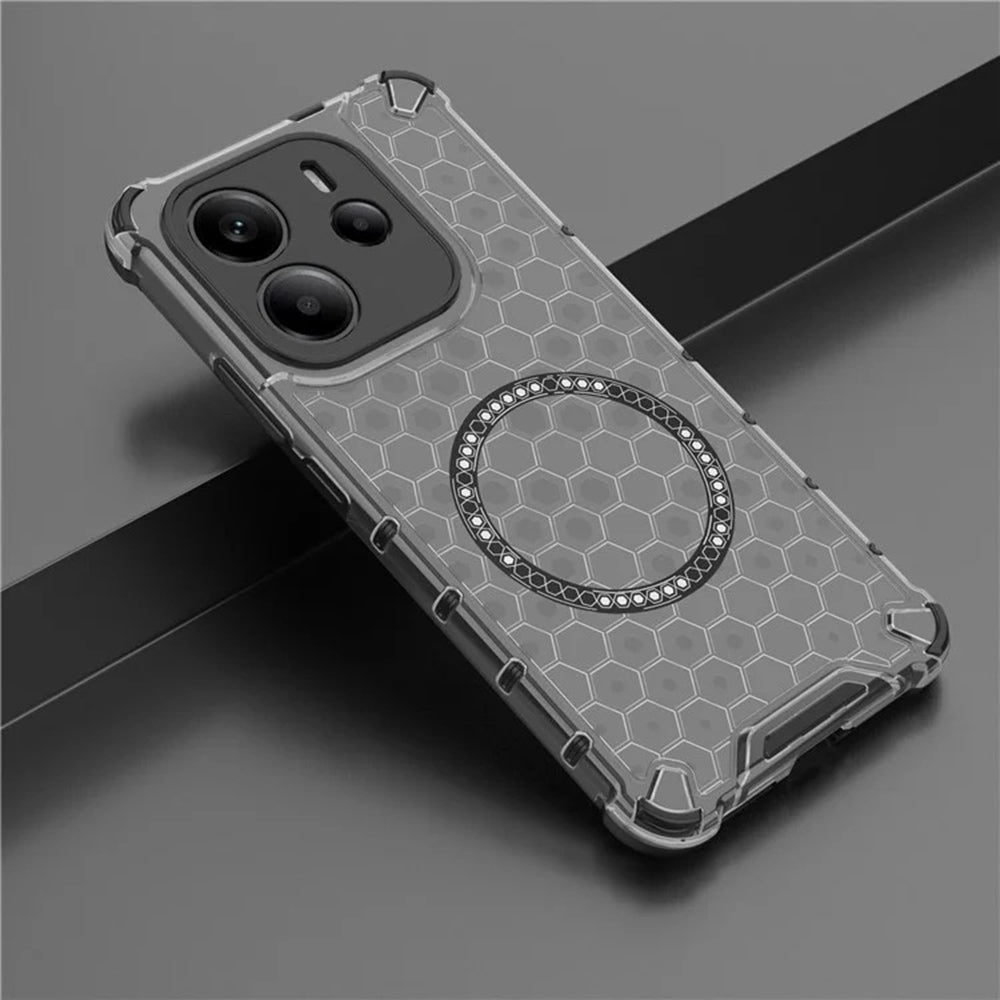 Techsuit - HoneyComb Shield MagSafe - iPhone 15 Pro Max - Black