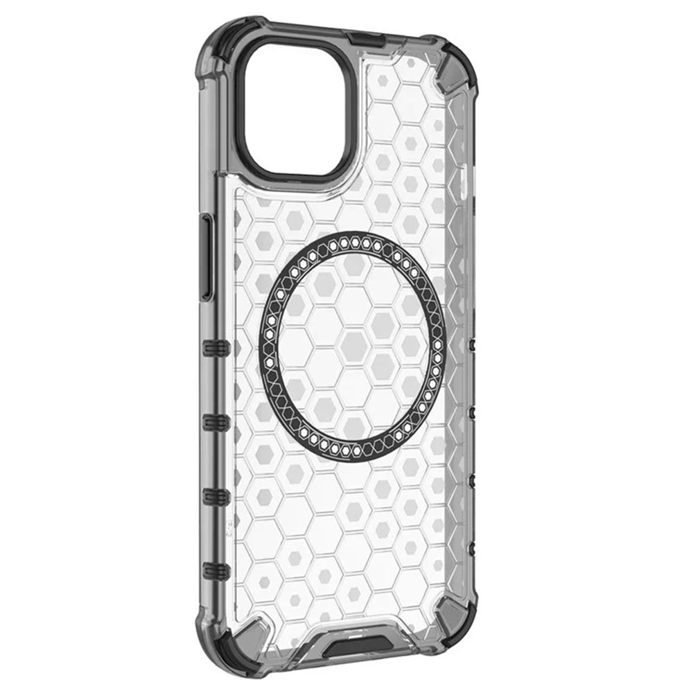 Techsuit - HoneyComb Shield MagSafe - iPhone 14 - White