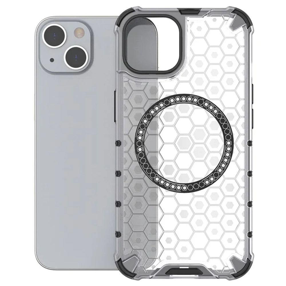 Techsuit - HoneyComb Shield MagSafe - iPhone 14 - White