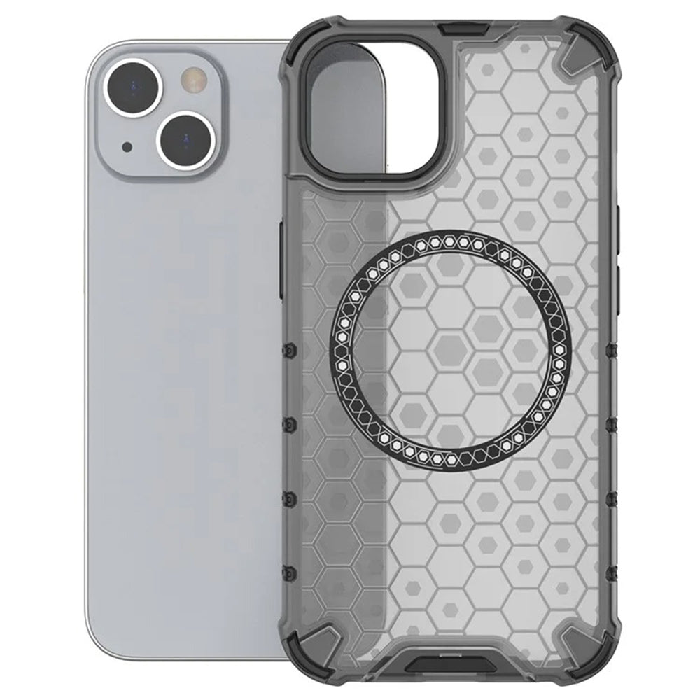Techsuit - HoneyComb Shield MagSafe - iPhone 14 - Black