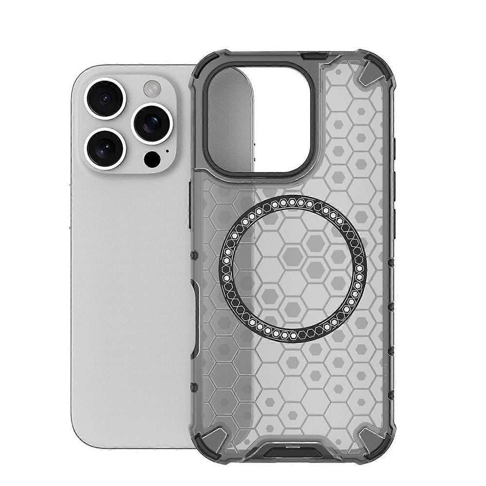 Techsuit - HoneyComb Shield MagSafe - iPhone 16 Pro - Black