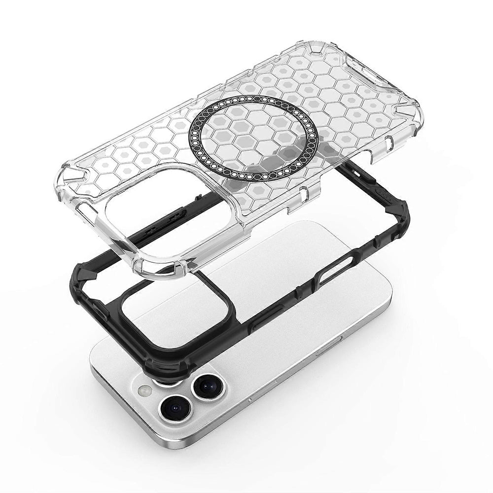 Techsuit - HoneyComb Shield MagSafe - iPhone 16 Pro - White