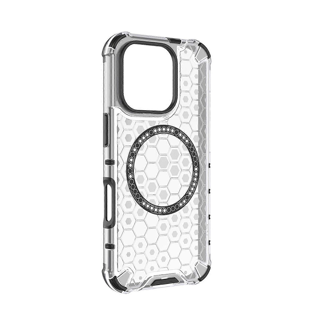 Techsuit - HoneyComb Shield MagSafe - iPhone 16 Pro - White