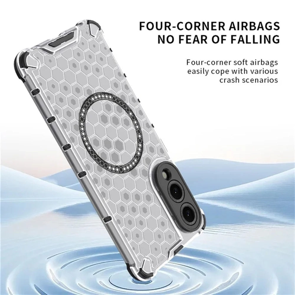Techsuit - HoneyComb Shield MagSafe - Samsung Galaxy S25 Edge - Black
