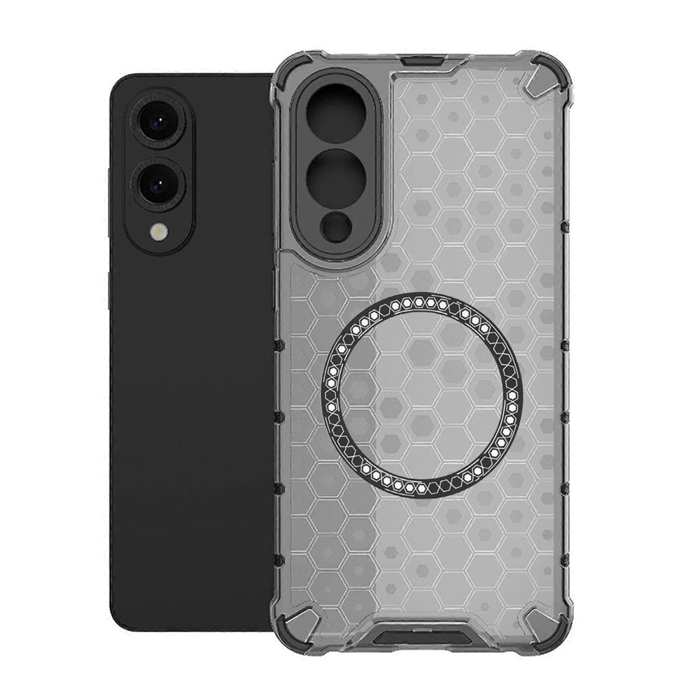 Techsuit - HoneyComb Shield MagSafe - Samsung Galaxy S25 Edge - Black