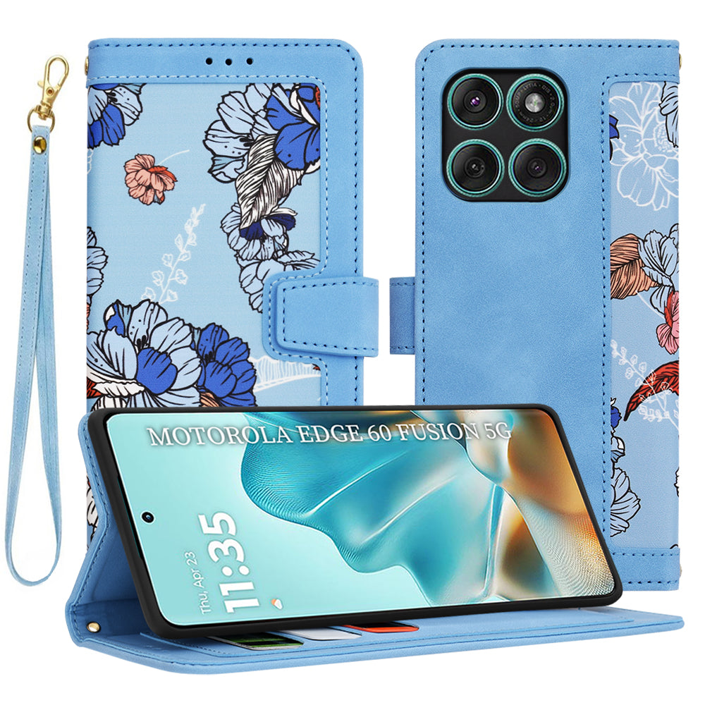Techsuit - FlipCraft - Motorola Edge 60 / Edge 60 Fusion - Vibrant Blue