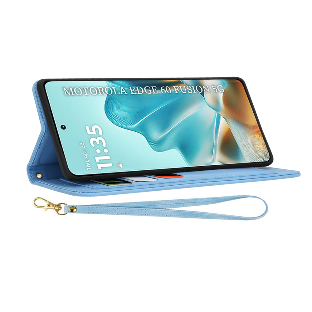 Techsuit - FlipCraft - Motorola Edge 60 / Edge 60 Fusion - Vibrant Blue