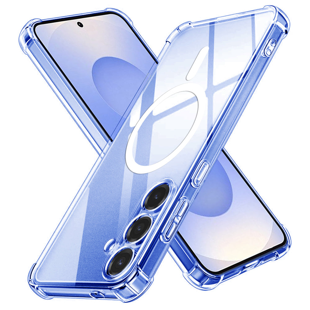 TechSuit Husa de protectie Techsuit Shockproof Clear Silicone MagSafe compatibil cu Samsung Galaxy S25, Transparent