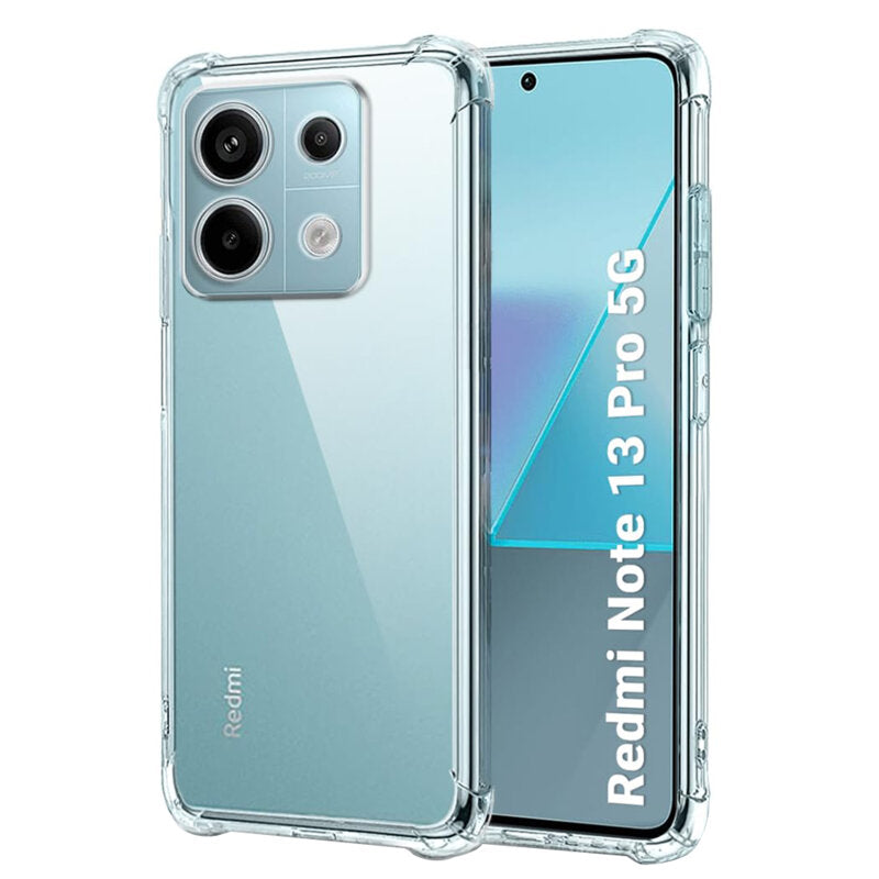 Techsuit - Shockproof Clear Silicone - Xiaomi Redmi Note 13 Pro 5G / Poco X6 - Clear