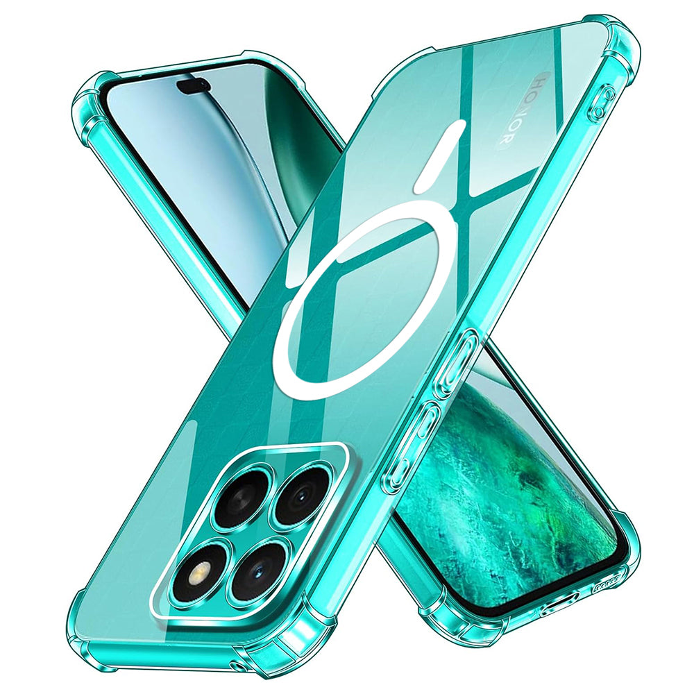 Techsuit - Shockproof Clear Silicone MagSafe - Honor X8c - Clear