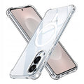 Techsuit - Shockproof Clear Silicone MagSafe - Samsung Galaxy S25 Edge - Clear