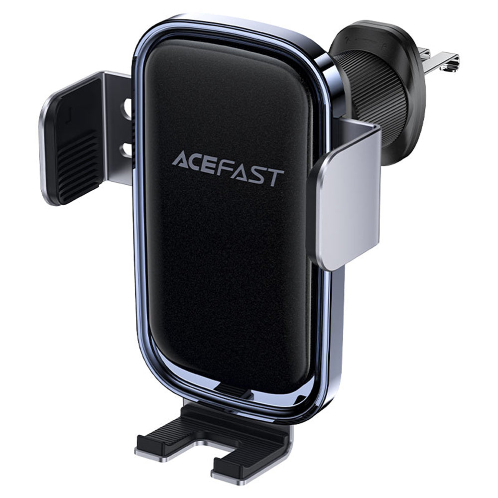 Acefast - Car Holder with Wireless Charging (D39) - for Air Vent, with Solar Panel, Battery, Automatic Arms - Black