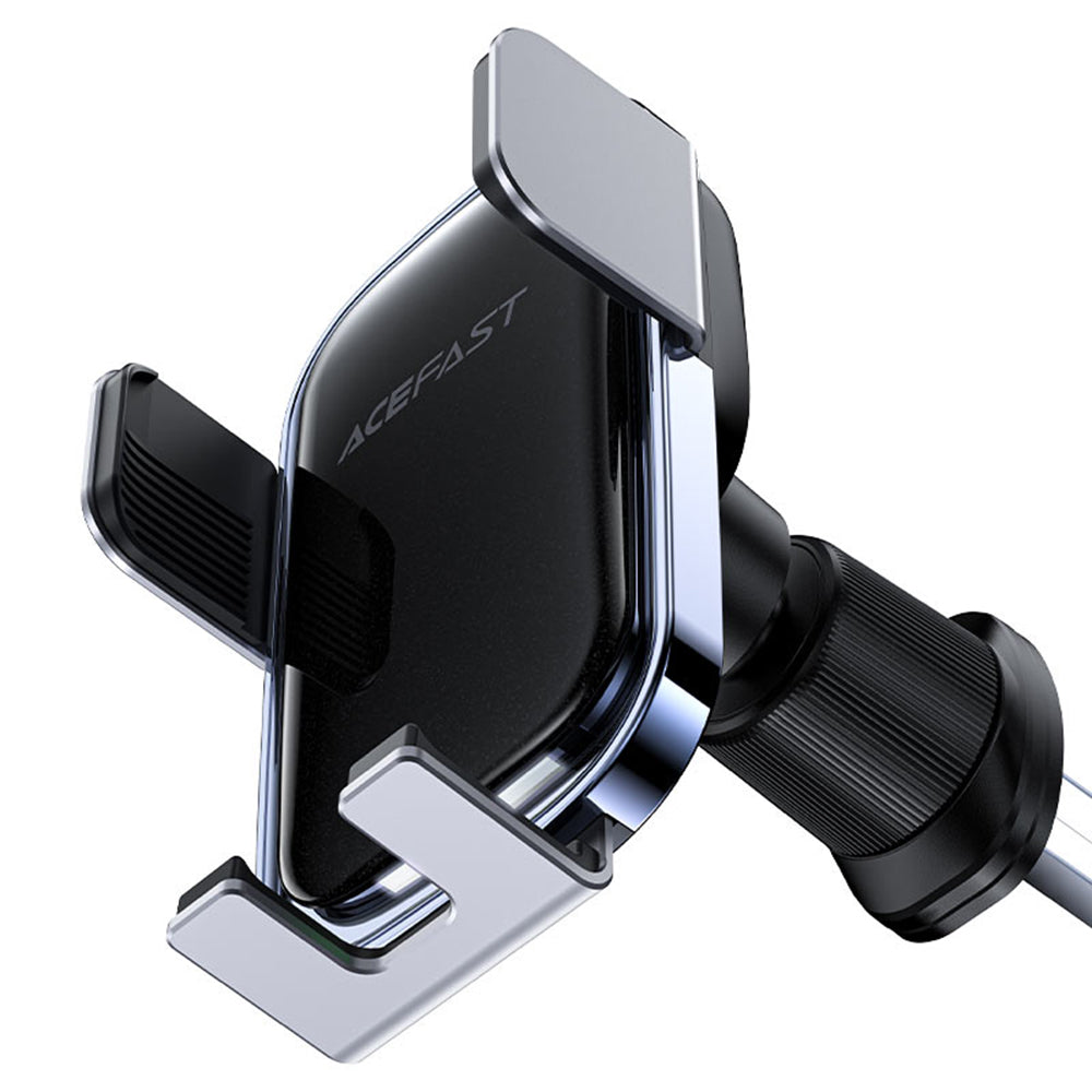 Acefast - Car Holder with Wireless Charging (D39) - for Air Vent, with Solar Panel, Battery, Automatic Arms - Black