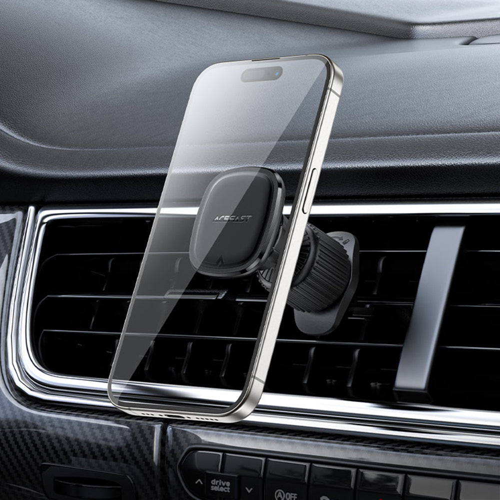 Acefast - Car Holder (D34) - for Air Vent, Strong Magnetic Grip, Secure Adhesive, Non-Slip, Universal - Black