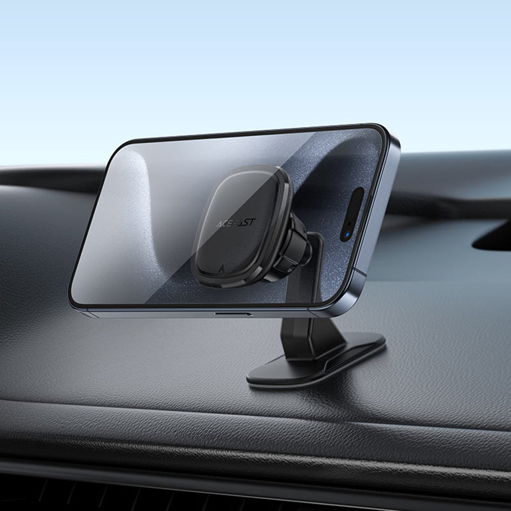 Acefast - Car Holder (D35) - for Dashboard, Strong Magnetic Grip, Secure Adhesive, Non-Slip, Universal - Black