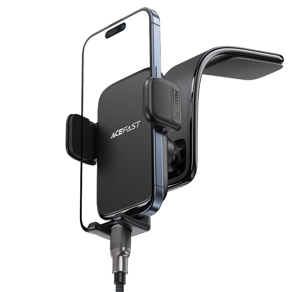 Acefast - Car Holder (D28) - for Dashboard, 360° Rotation, Multi-Angle Adjustment, Secure Fit, for 4.5 - 6.7" Phone - Bl