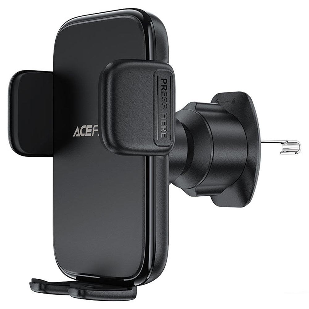 Acefast - Car Holder (D27) - for Air Vent, Free Rotation, Multi-Angle Adjustment, Lock Clip, for 4.5 - 6.7" Phones - Bla