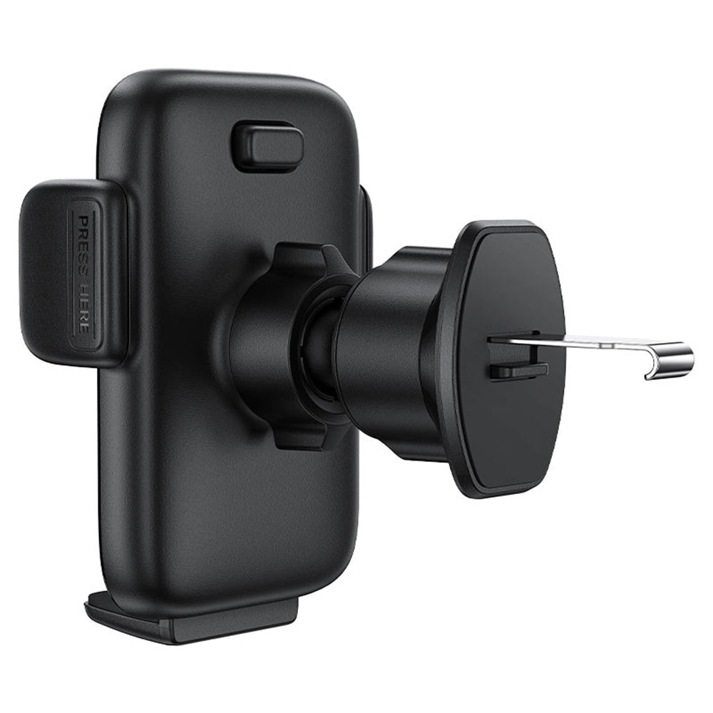 Acefast - Car Holder (D27) - for Air Vent, Free Rotation, Multi-Angle Adjustment, Lock Clip, for 4.5 - 6.7" Phones - Bla