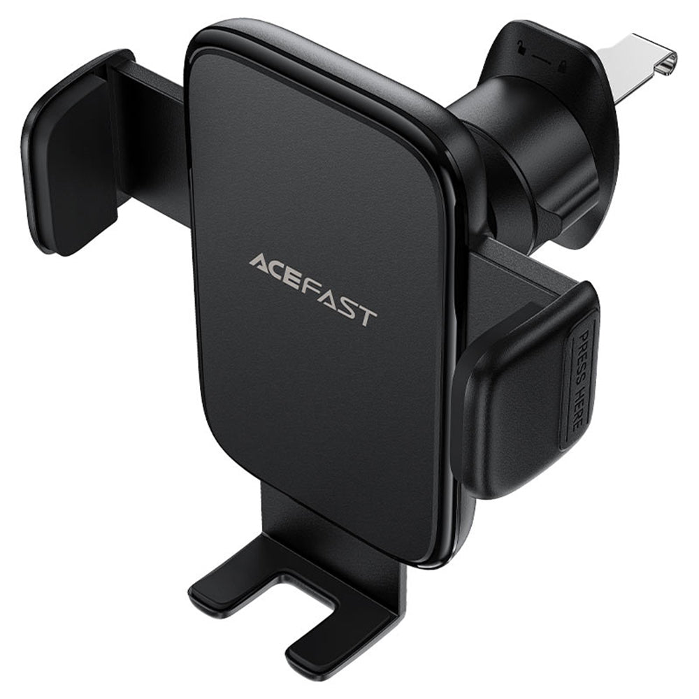 Acefast - Car Holder (D27) - for Air Vent, Free Rotation, Multi-Angle Adjustment, Lock Clip, for 4.5 - 6.7" Phones - Bla
