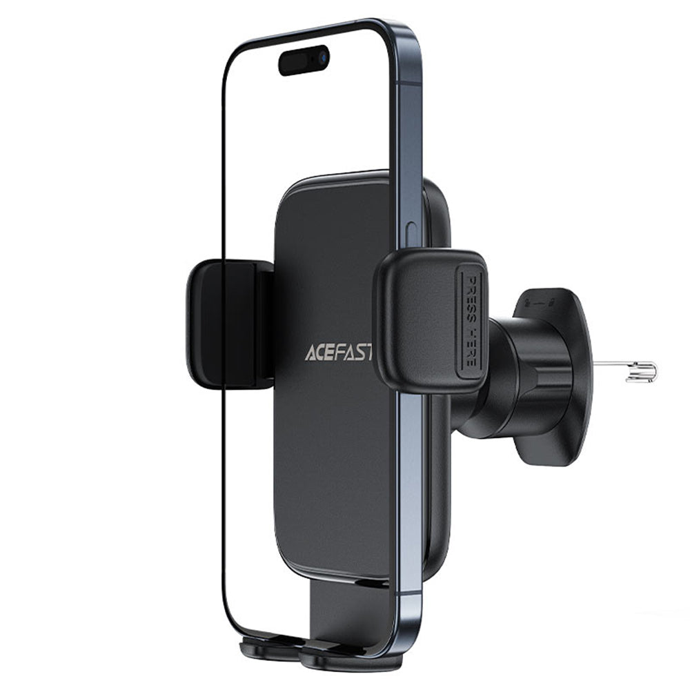 Acefast - Car Holder (D27) - for Air Vent, Free Rotation, Multi-Angle Adjustment, Lock Clip, for 4.5 - 6.7" Phones - Bla
