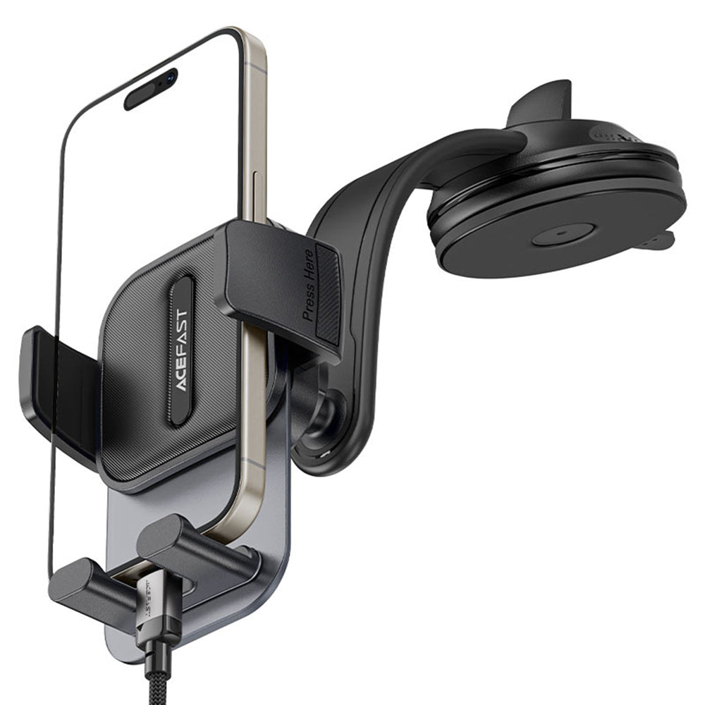 Acefast - Car Holder (D26) - for Dashboard, 360° Rotation, Multi-Angle Adjustment, Secure Fit, for 4.5 - 6.7" Phones - B