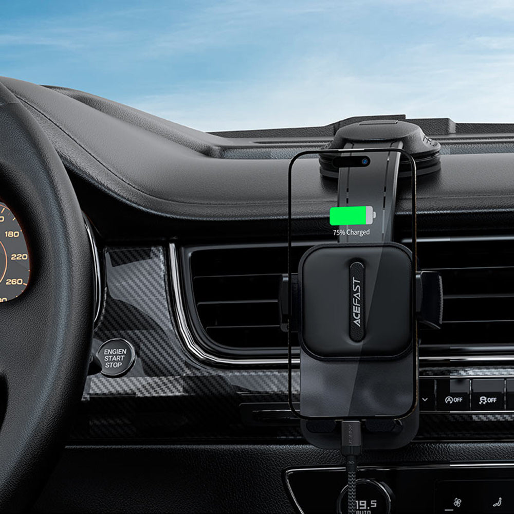 Acefast - Car Holder (D26) - for Dashboard, 360° Rotation, Multi-Angle Adjustment, Secure Fit, for 4.5 - 6.7" Phones - B