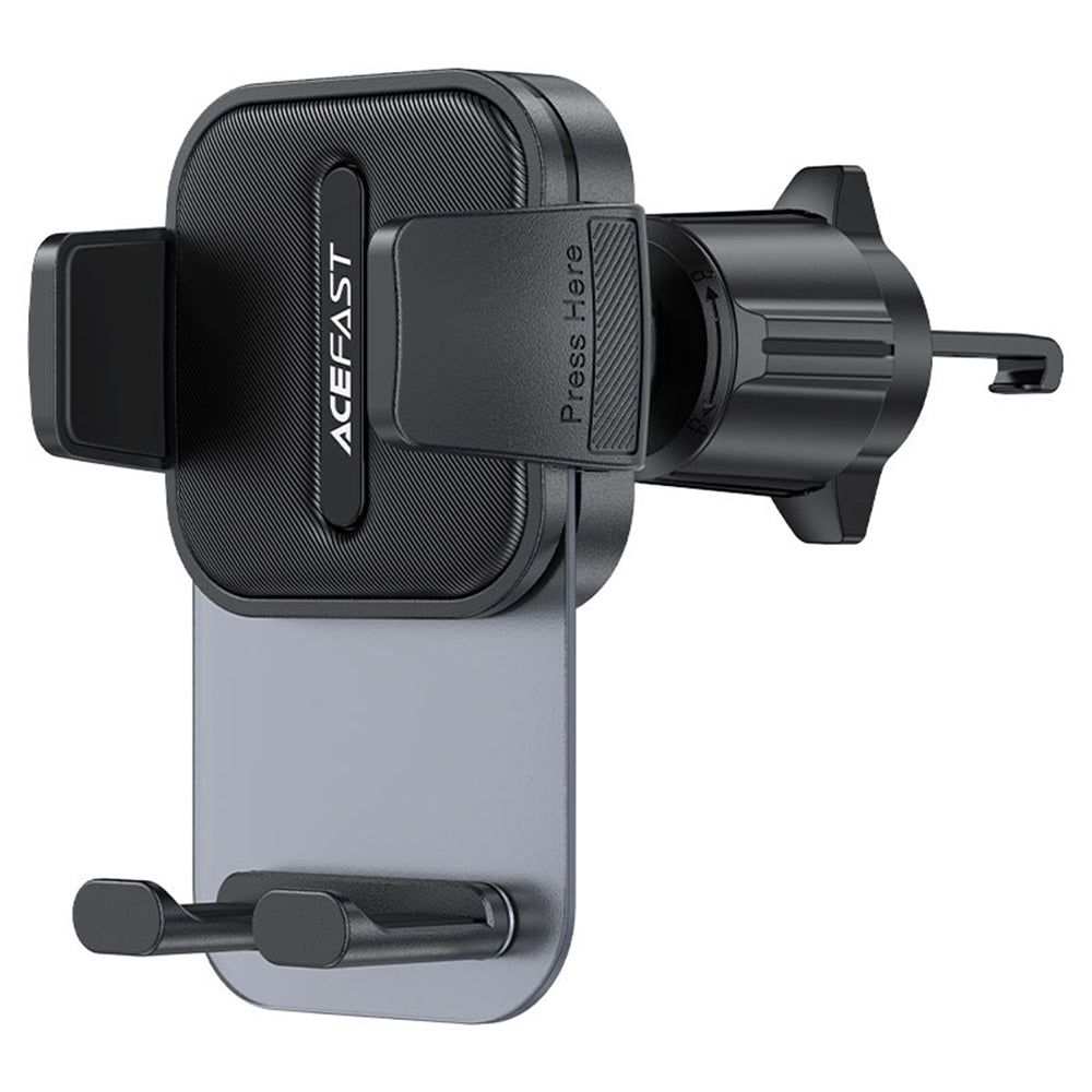 Acefast - Car Holder (D25) - for Air Vent, Free Rotation, Adjustable Angle, Secure Lock Clip, for 4.5 - 6.7" Phones - Bl