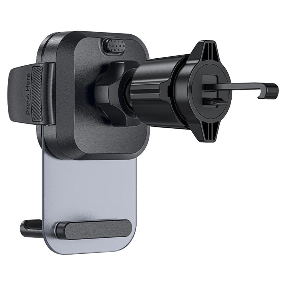Acefast - Car Holder (D25) - for Air Vent, Free Rotation, Adjustable Angle, Secure Lock Clip, for 4.5 - 6.7" Phones - Bl