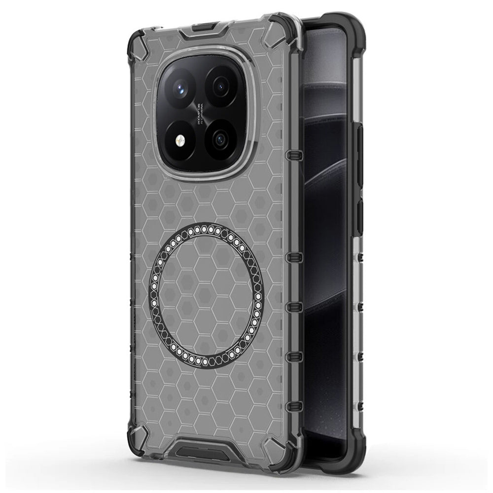 Techsuit - HoneyComb Shield MagSafe - Xiaomi Redmi Note 14 Pro+ 5G - Black