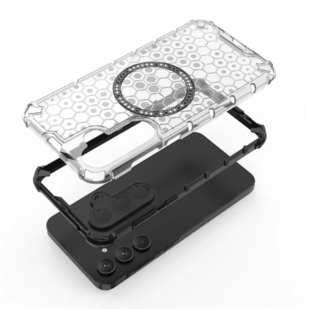 Techsuit - HoneyComb Shield MagSafe - Samsung Galaxy A35 5G - White