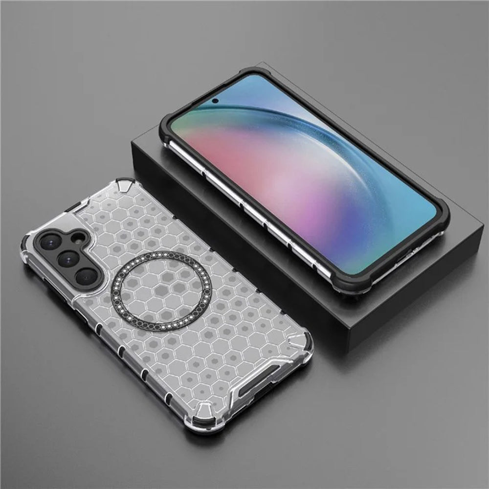 Techsuit - HoneyComb Shield MagSafe - Samsung Galaxy A35 5G - White