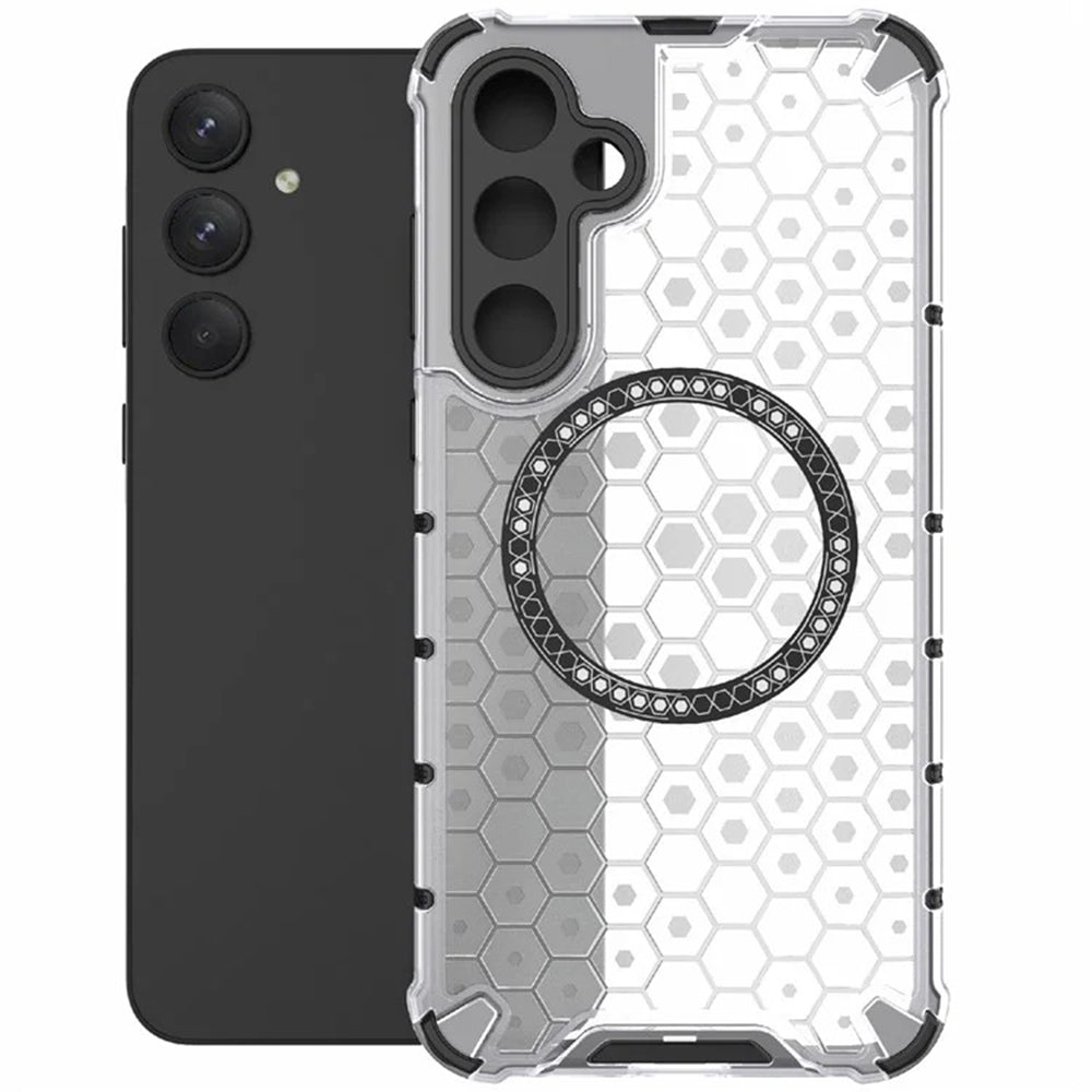 Techsuit - HoneyComb Shield MagSafe - Samsung Galaxy A35 5G - White