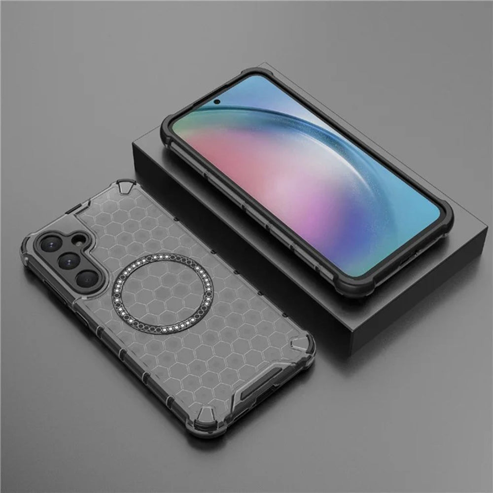 Techsuit - HoneyComb Shield MagSafe - Samsung Galaxy A35 5G - Black