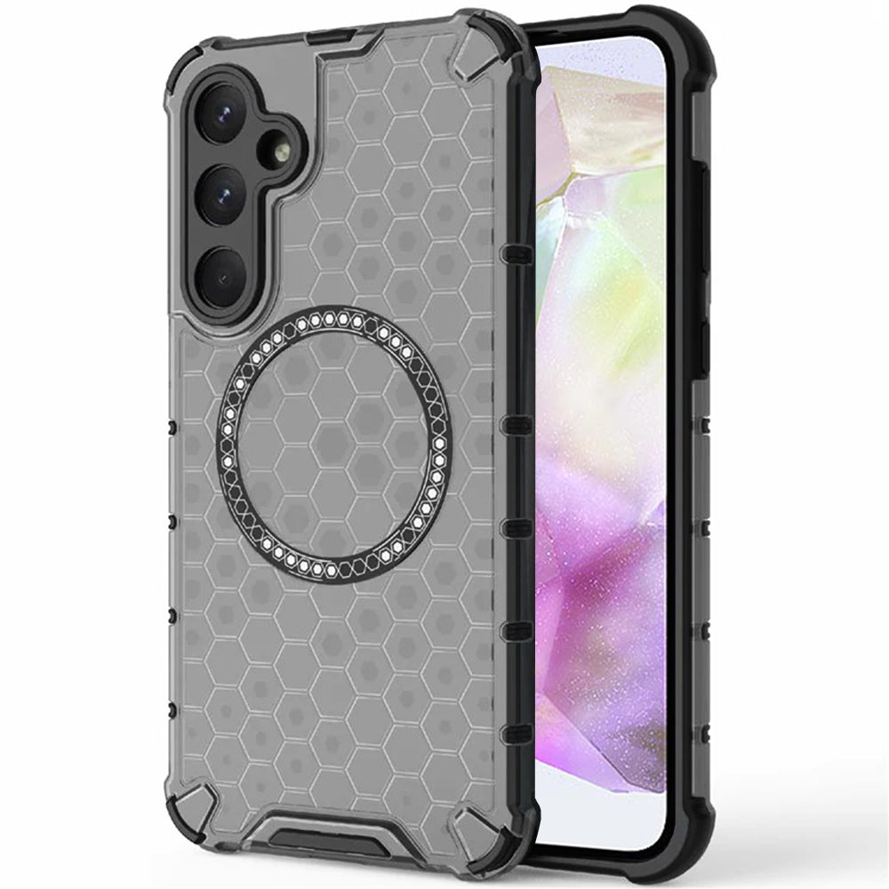 Techsuit - HoneyComb Shield MagSafe - Samsung Galaxy A35 5G - Black